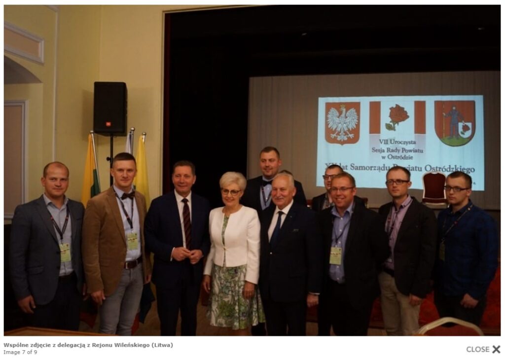 Delegacja Litewska Wiczkowski Mazur Brzezin 20 Lecie Screen Powiat Ostródzki