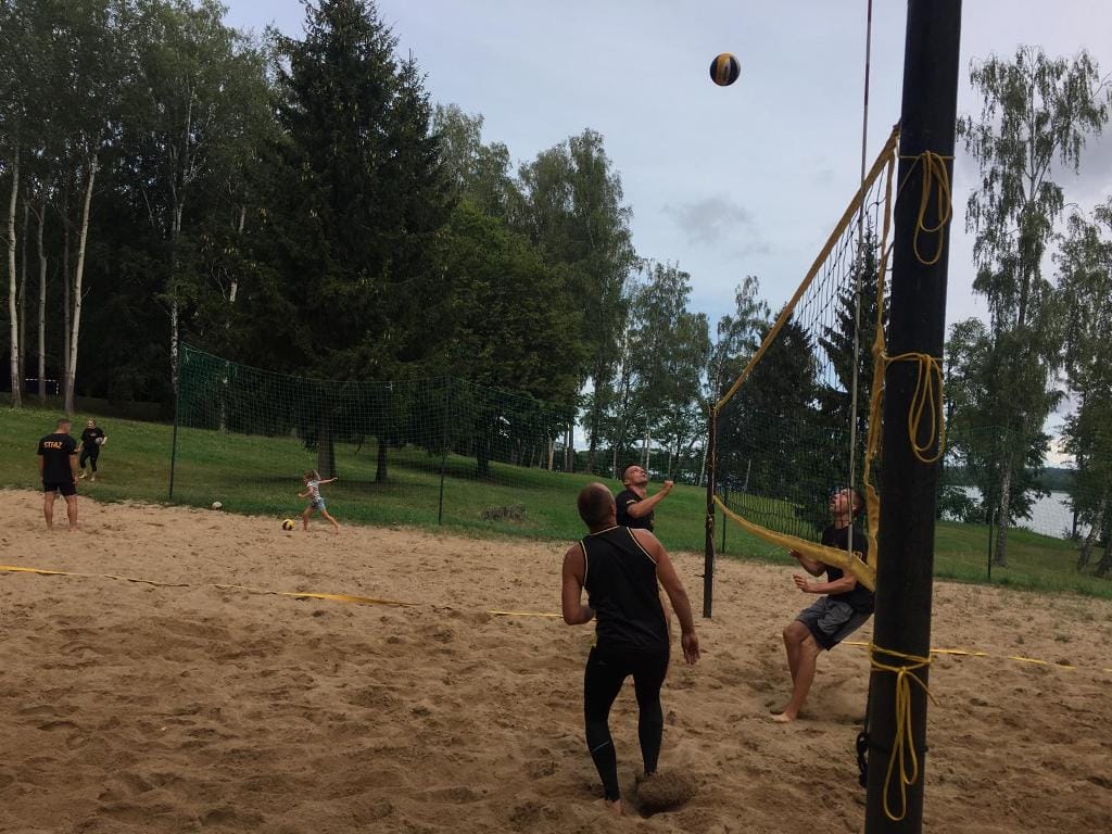 DAMIAN AHMAD I MARCIN RYBIŃSKI WYGRALI STRAŻACKI TURNIEJ W SIATKÓWCE PLAŻOWEJ 7 Img 20190814 Wa0022