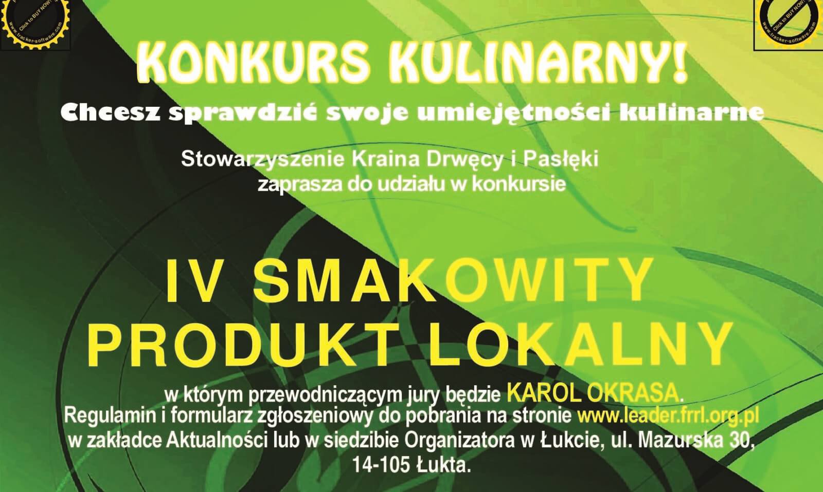 WEŹ UDZIAŁ W KONKURSIE "SMAKOWITY PRODUKT LOKALNY" 1 Plakat Konkurs Kulinarny 25 E1566175080395