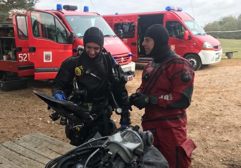 SPECJALISTYCZNA GRUPA NURKOWA "OSTRÓDA" DOSKONALIŁA UMIEJĘTNOŚCI NA JEZIORZE HAŃCZA 1 Img 20191028 Wa0000 E1572264285351