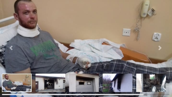 MARCIN Z NOWEGO SIEDLISKA PO POŻARZE POTRZEBUJE POMOCY! STRACIŁ ZDROWIE I DOROBEK ŻYCIA! 1 Pomoc 1