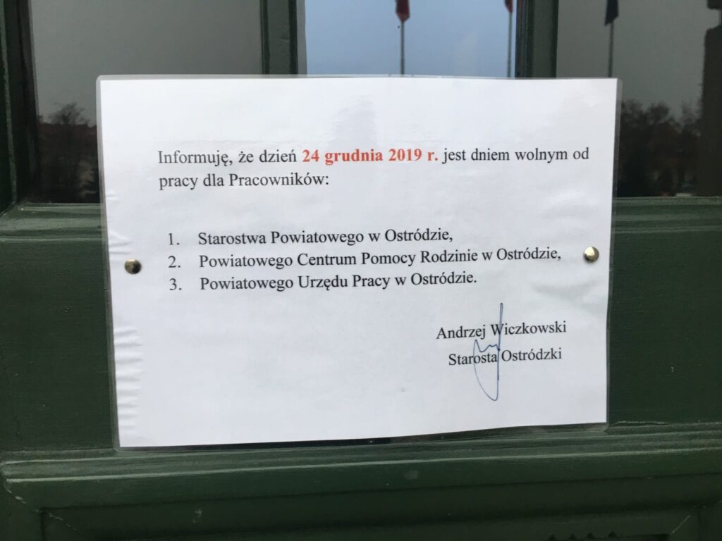 JUTRO URZĘDY MAJĄ WOLNE. SPRAWY ZAŁATWIMY DOPIERO PO ŚWIĘTACH 13 IMG 2304 1