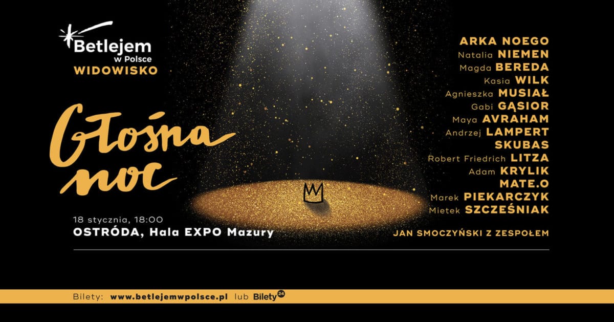 GŁOŚNA NOC - BETLEJEM NA WARMII I MAZURACH - REGULAMIN KONKURSU 1 Ostroda Glosna Noc 1920Px E1579075042910