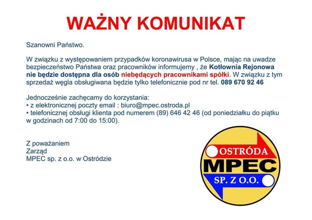 MPEC - KOTŁOWNIA NIEDOSTĘPNA DLA POSTRONNYCH, SPRZEDAŻ WĘGLA TYLKO TELEFONICZNIE 13 89737877 238981330477580 7319693470132600832 n