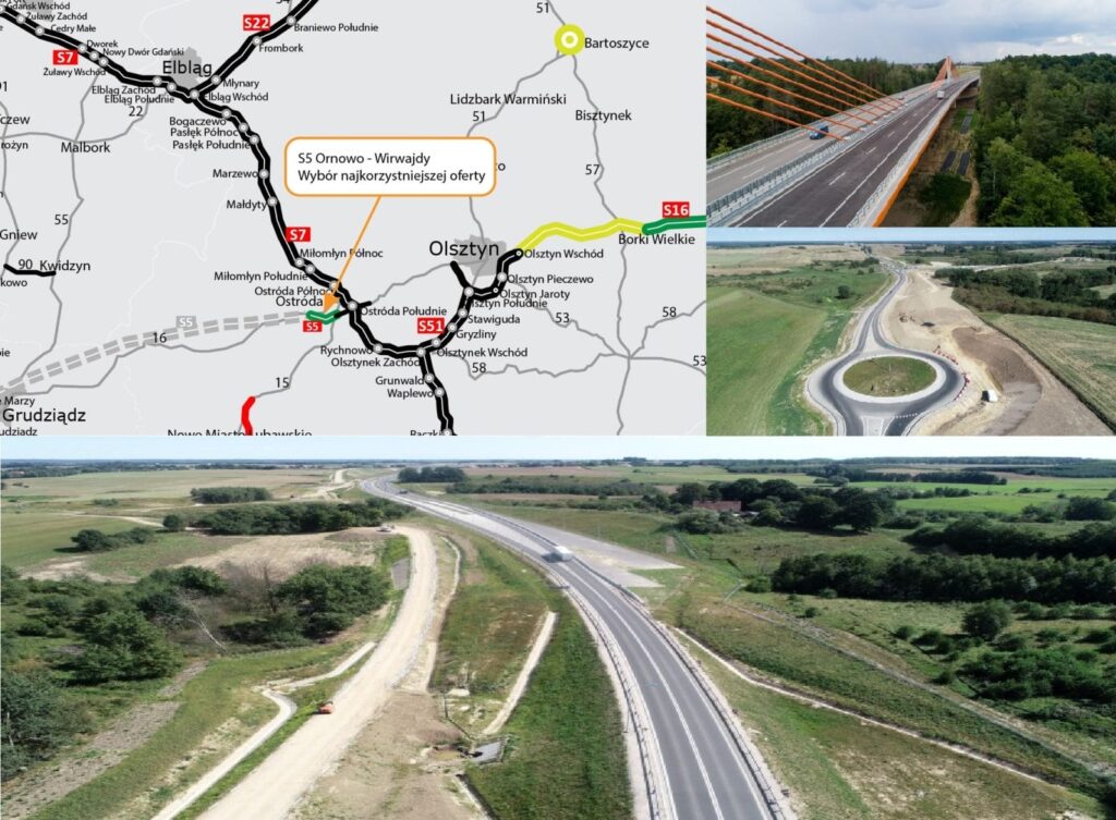BUDIMEX WYKONA PROJEKT I BUDOWĘ ODCINKA DROGI S-5 ORNOWO - WIRWAJDY 17 S5 Ornowo Wirwajdy 10