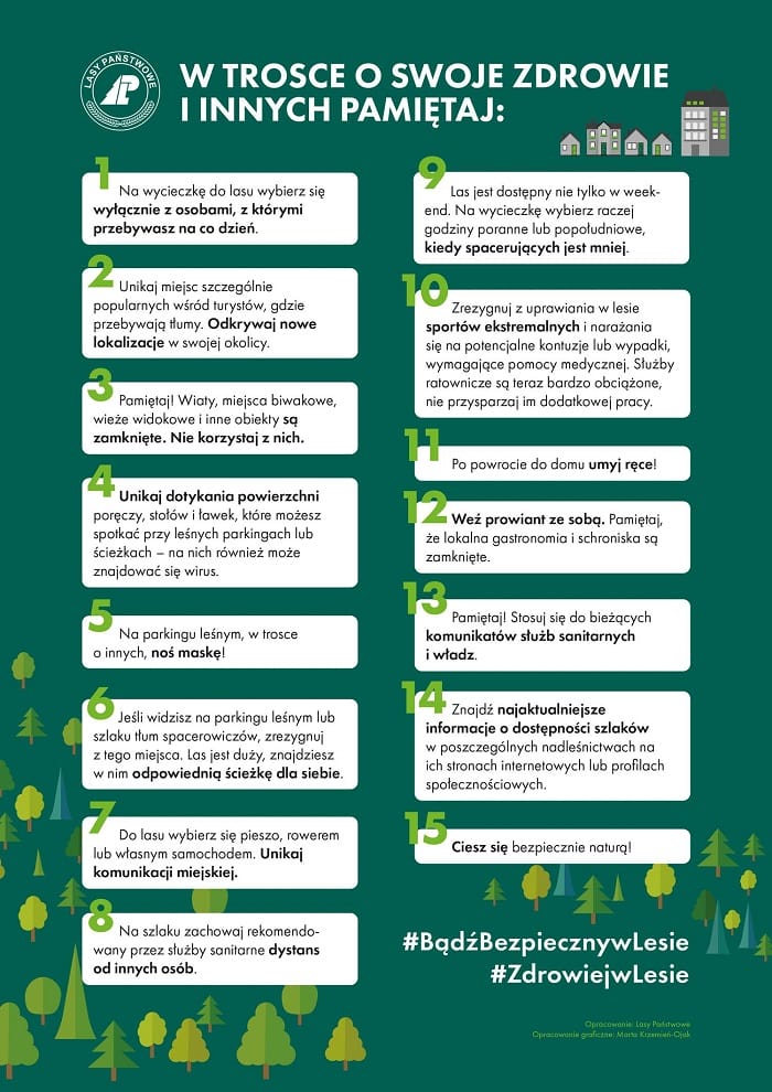 OD DZIŚ MOŻEMY ODWIEDZAĆ LASY BEZ MASECZEK. JEDNAK SĄ WYJĄTKI! 2 Inforgrafika