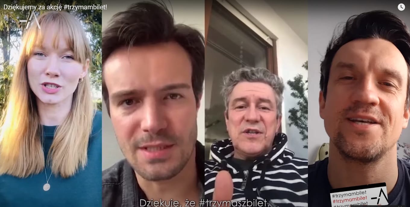 "DZIĘKUJEMY, ŻE TRZYMASZ BILET" - DO AKCJI WŁĄCZYŁY SIĘ GWIAZDY (VIDEO) 1 Adria 1