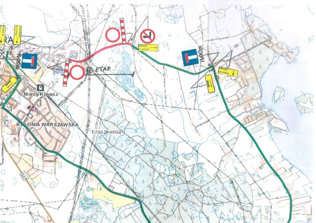 UWAGA: 8-9 MAJA DROGA POWIATOWA MORĄG - BOGACZEWO ZAMKNIĘTA DLA RUCHU! 3 Map2