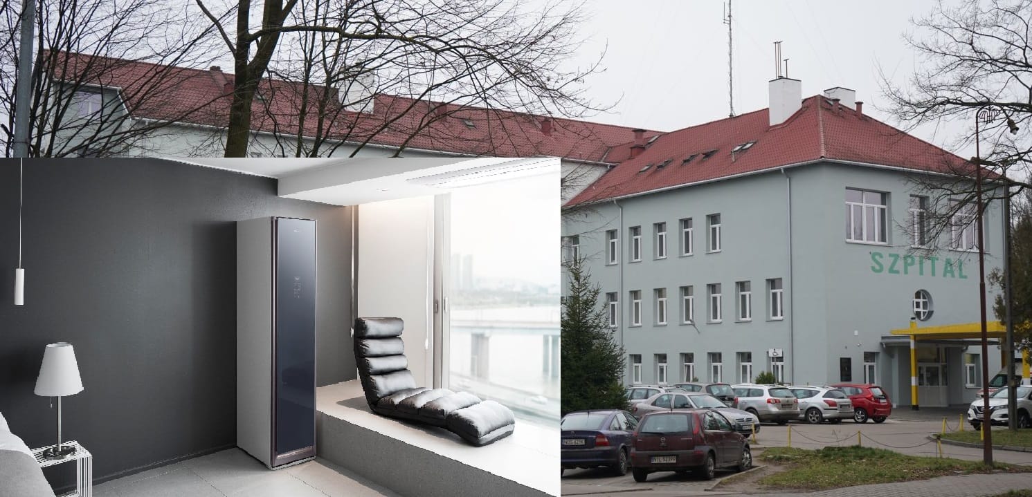 SAMSUNG WSPARŁ SZPITAL W OSTRÓDZIE SZAFĄ SZYBKO USUWAJĄCĄ Z UBRAŃ WIRUSY, BAKTERIE... 1 Samsung