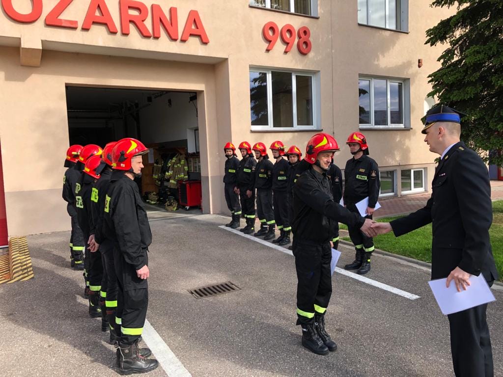 STRAŻACY Z KP PSP OSTRÓDA OTRZYMALI AWANSE NA WYŻSZE STANOWISKA SŁUŻBOWE 1 Img 20200603 Wa0001