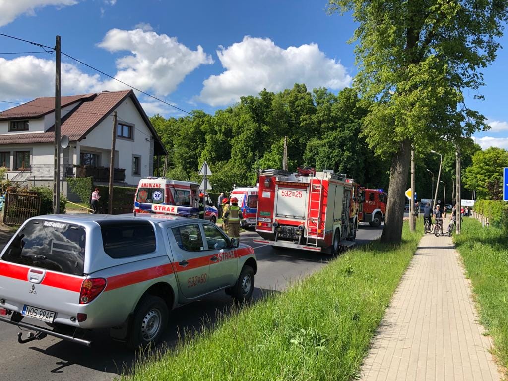 WYPADEK W MORĄGU - DWIE OSOBY RANNE, KOBIETA ZABRANA DO SZPITALA HELIKOPTEREM 3 Img 20200604 Wa0002
