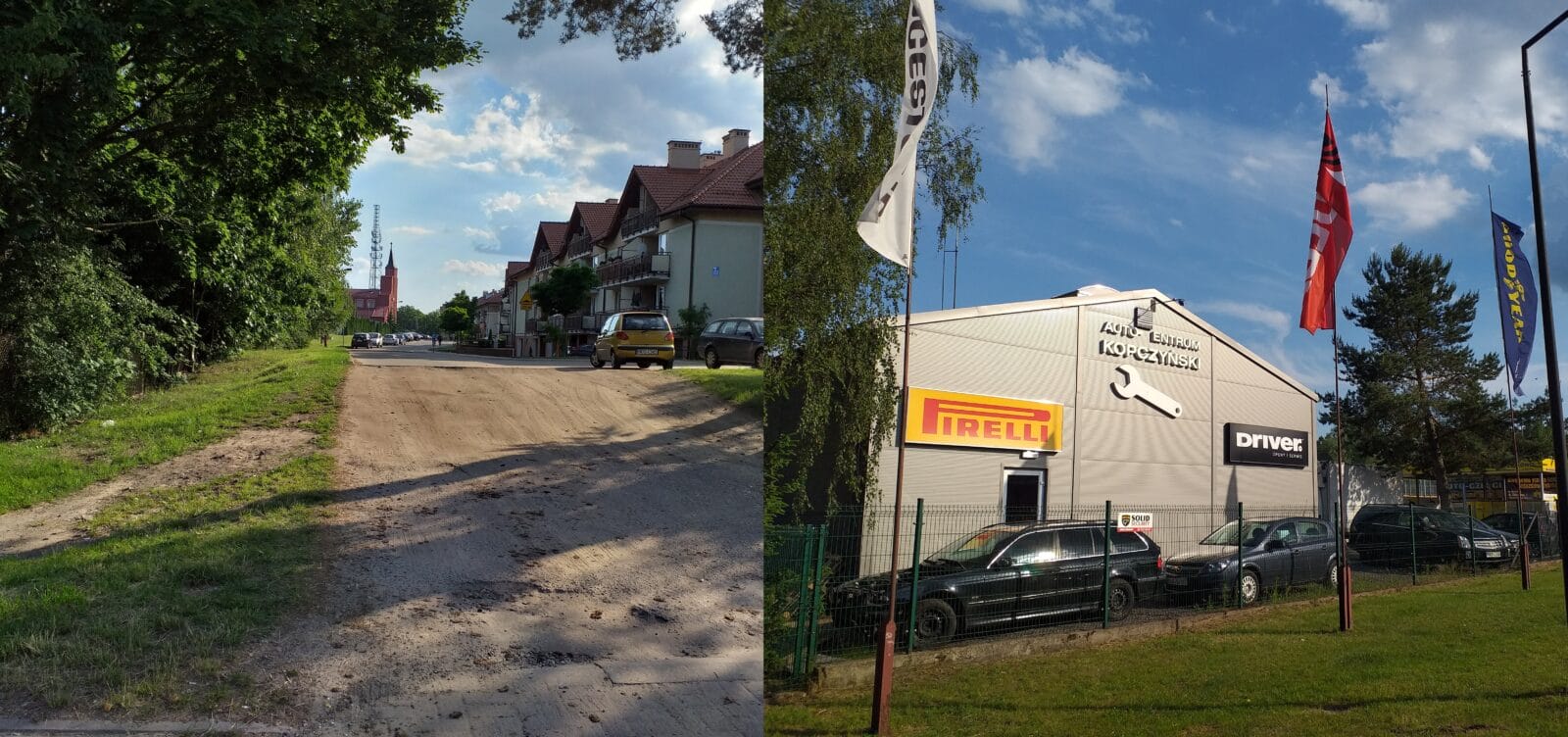 POCZĄTEK PRAC NA ZMIANĄ PLANU I WJAZDU Z UL. GRUNWALDZKIEJ W PIASTOWSKĄ 1 Slijder 2