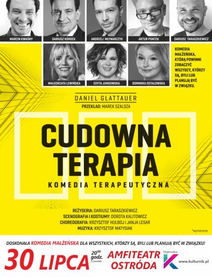 REGULAMIN KONKURSU - SPEKTAKL TEATRALNY CUDOWNA TERAPIA 1 Ct Ostróda 430X560 2