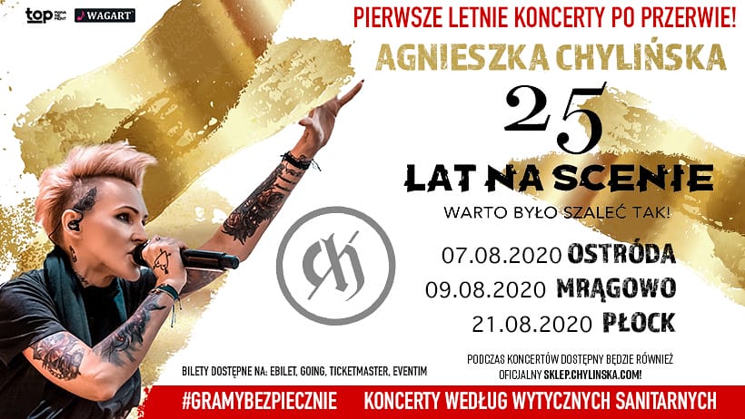 AGNIESZKA CHYLIŃSKA JUŻ 7 SIERPNIA W AMFITEATRZE W OSTRÓDZIE! 1 Chylinska Grafika