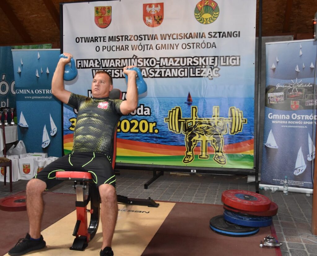 II OTWARTE MISTRZOSTWA W WYCISKANIU SZTANGI LEŻĄC O PUCHAR WÓJTA GMINY OSTRÓDA 27 17A55731F516D7A99F3B13423985549D