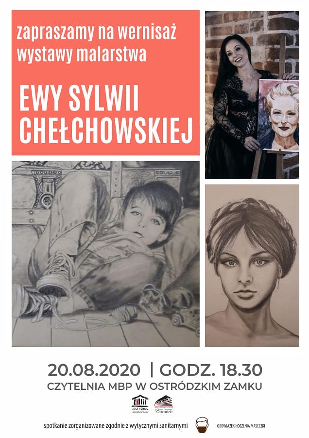 ZAPRASZAMY NA WERNISAŻ WYSTAWY MALARSTWA EWY SYLWII CHEŁCHOWSKIEJ W OSTRÓDZKIEJ BIBLIOTECE 2 Ewa Sylwia Chelchowska Bweb