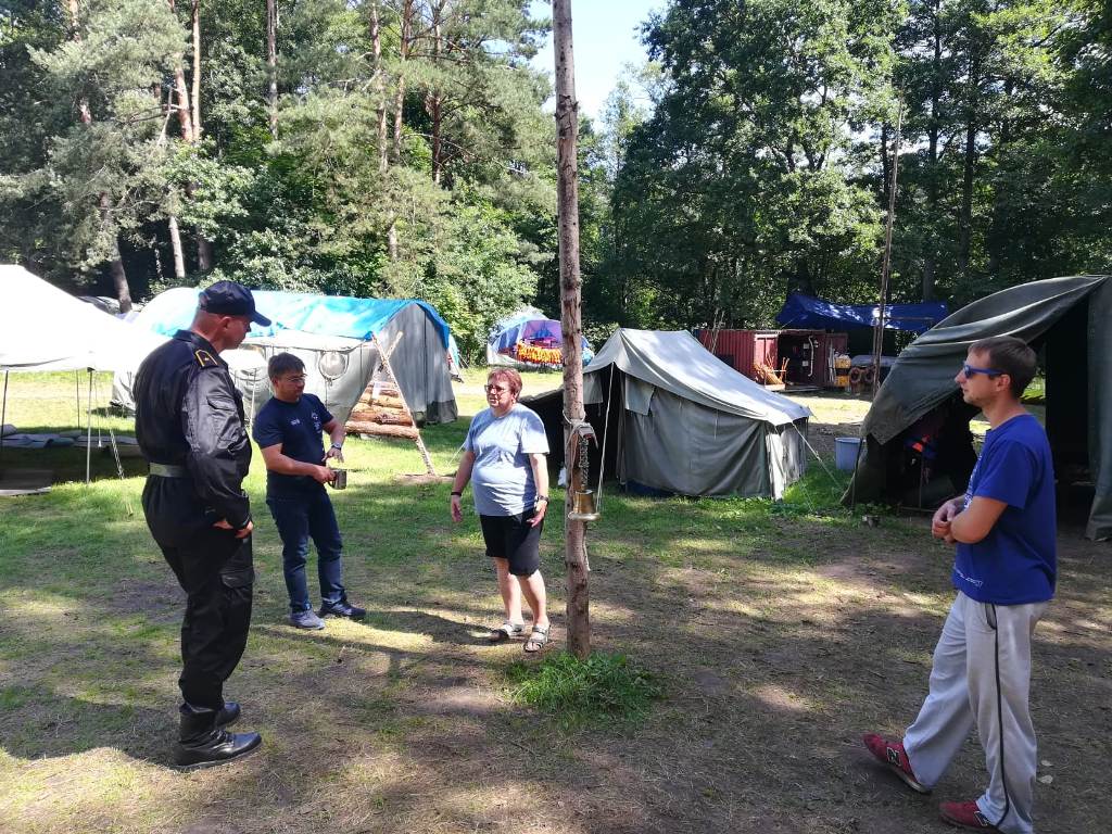STRAŻACY WIZYTUJĄ OBOZY HARCERSKIE W POWIECIE OSTRÓDZKIM 4 Img 20200805 Wa0005