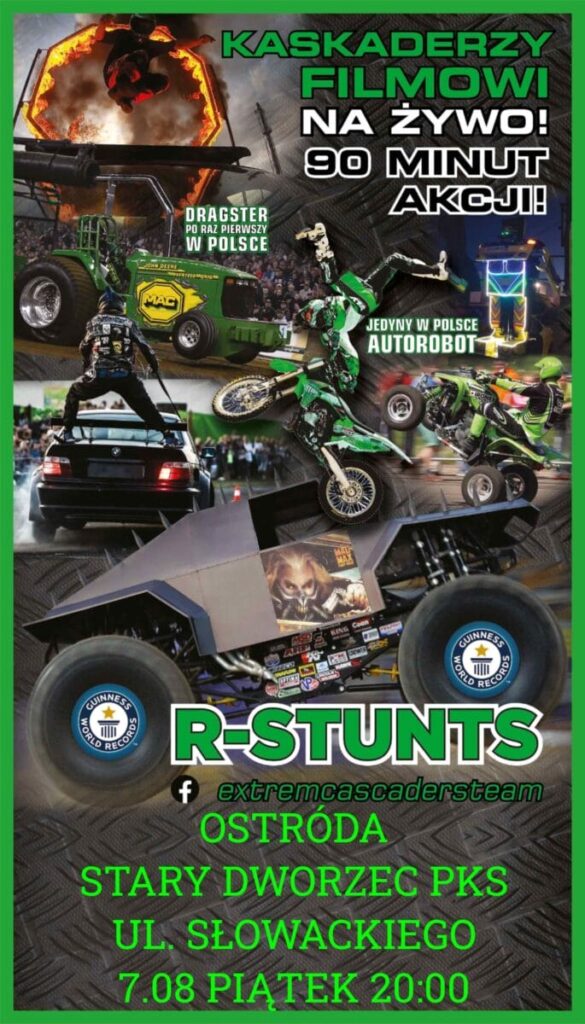 REGULAMIN KONKURSU - R-STUNTS - KASKADERZY W OSTRÓDZIE! 13 Ostróda 7.08