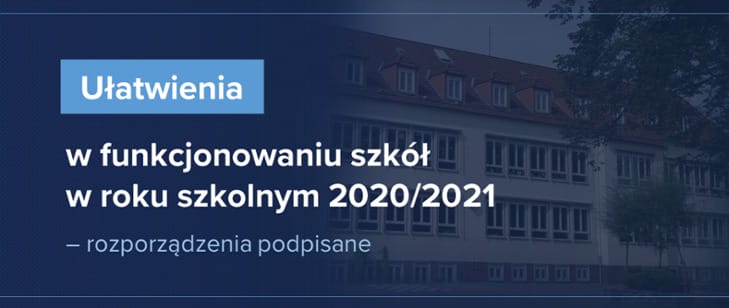 ZMIANY W FUNKCJONOWANIU SZKÓŁ W NOWYM ROKU SZKOLNYM - MINISTER PODPISAŁ ROZPORZĄDZENIE 1 729X308 2
