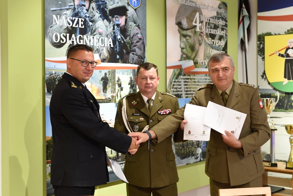 PODPISANIE POROZUMIENIA Z WOJSKOWĄ STRAŻĄ POŻARNĄ Z MORĄGA 1 Dsc 4359