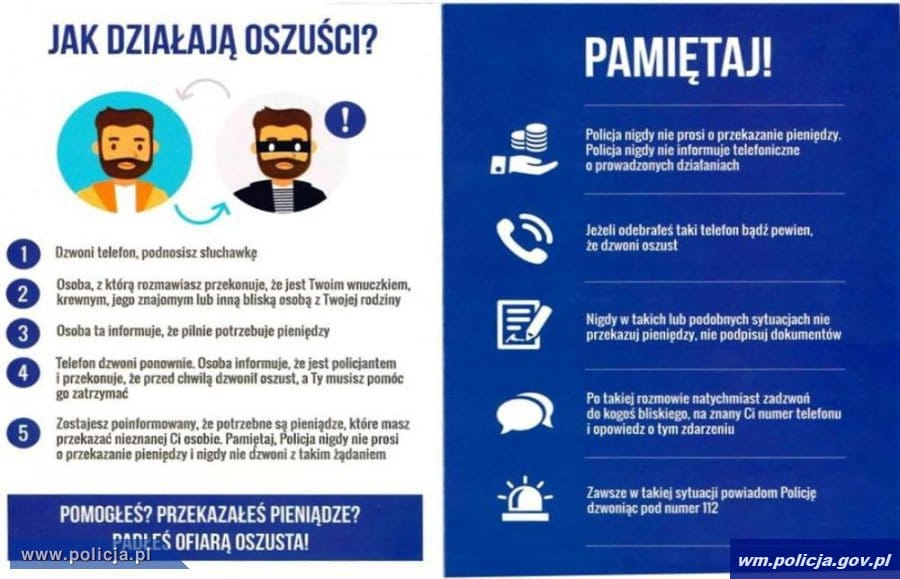 UWAGA! DZIŚ W POWIECIE OSTRÓDZKIM KILKA PRÓB OSZUSTWA "NA WYPADEK". OSTRZEŻCIE INNYCH! 2 100 163915