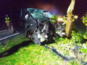 BUS UDERZYŁ W DRZEWO W PODLEJKACH NA DK-16. JEDNA OSOBA RANNA 15 121383791 3302193293202827 6560435483423826091 N
