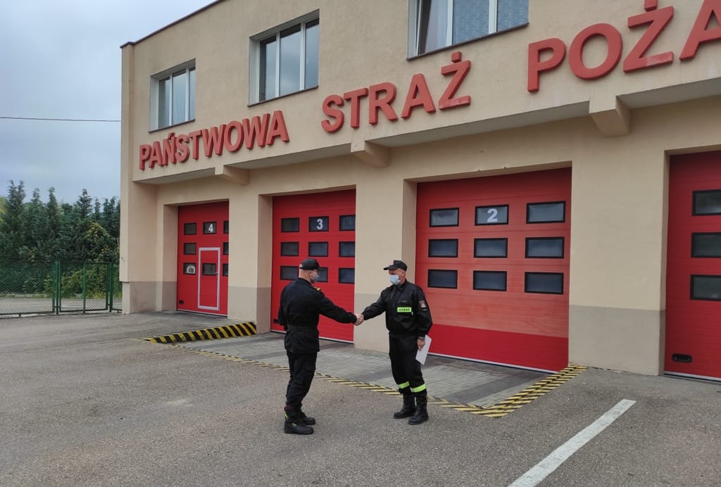 JUBILEUSZ PRACY W PAŃSTWOWEJ STRAŻY POŻARNEJ ST. ASP. PIOTRA HOMZY Z KP PSP OSTRÓDA 2 Img 20201026 110903