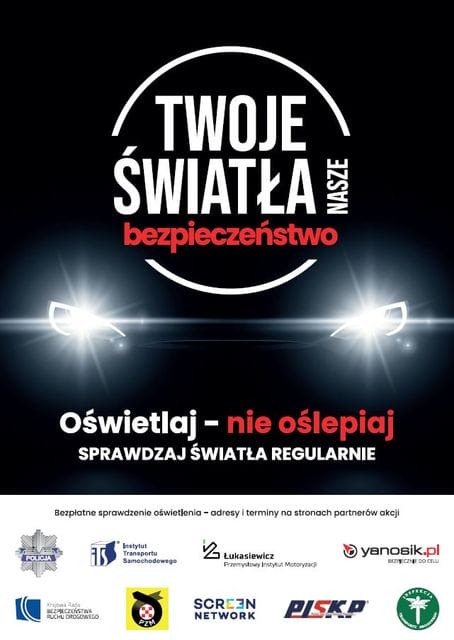 W SOBOTĘ 7 LISTOPADA BEZPŁATNIE SPRAWDZISZ ŚWIATŁA SWOJEGO POJAZDU W OSTRÓDZIE I MORĄGU 2 1 353574 G
