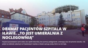 DRAMAT PACJENTÓW SZPITALA W IŁAWIE - CAŁY REPORTAŻ W TVN UWAGA (VIDEO) 14 Szpital Ilawa