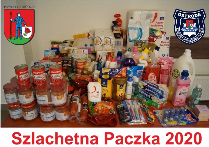 PRACOWNICY STAROSTWA I POLICJI W OSTRÓDZIE WSPARLI INICJATYWĘ SZLACHETNEJ PACZKI 3 Szlache