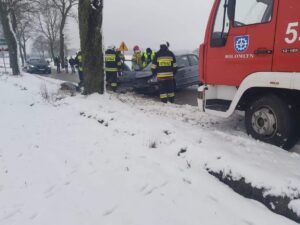 SAMOCHÓD UDERZYŁ W DRZEWO KOŁO BYNOWA (GMINA MIŁOMŁYN). JEDNA OSOBA RANNA 24 137218279 867711010695824 2340441620128846410 O