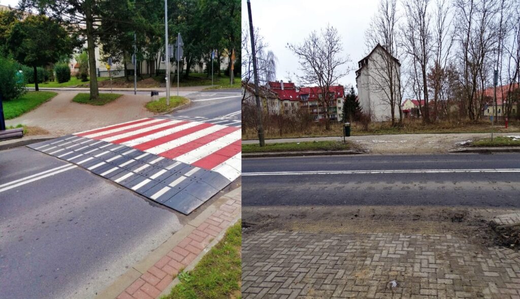 WIEMY, DLACZEGO ZNIKNĘŁY PRZEJŚCIA DLA PIESZYCH PRZY JAGIEŁŁY/PIENIĘŻNEGO. OŚWIADCZENIE STAROSTY 17 wyniesione