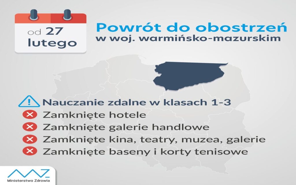 DRAMAT! POWRÓT OBOSTRZEŃ W WARMIŃSKO-MAZURSKIM! ZDALNA NAUKA KL. 1-3, ZAMKNIĘTE GALERIE, HOTELE, KINA... 13 153192496 3680032232066187 8473018689709451550 o