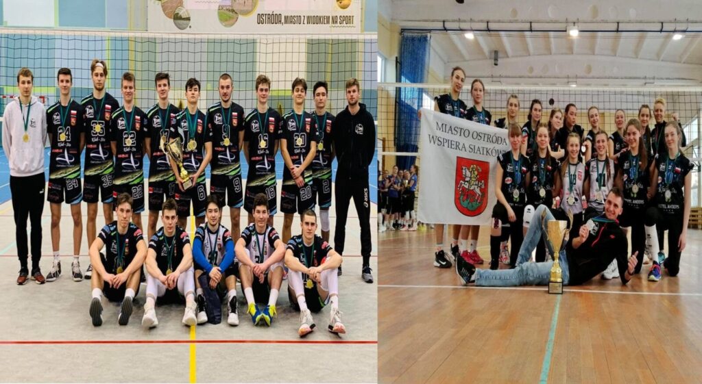 JUNIORZY SMS-U OSTRÓDA MISTRZAMI WOJEWÓDZTWA W SIATKÓWCE, JUNIORKI WICEMISTRZYNIAMI! 20 sms
