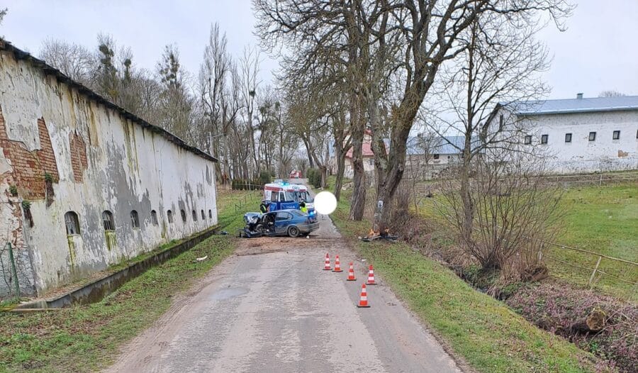 Wypadek, Zdjęcie: Osp Ksrg Małdyty