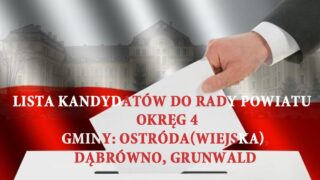 Wybory do Rady Powiatu w Ostródzie Okręg 4