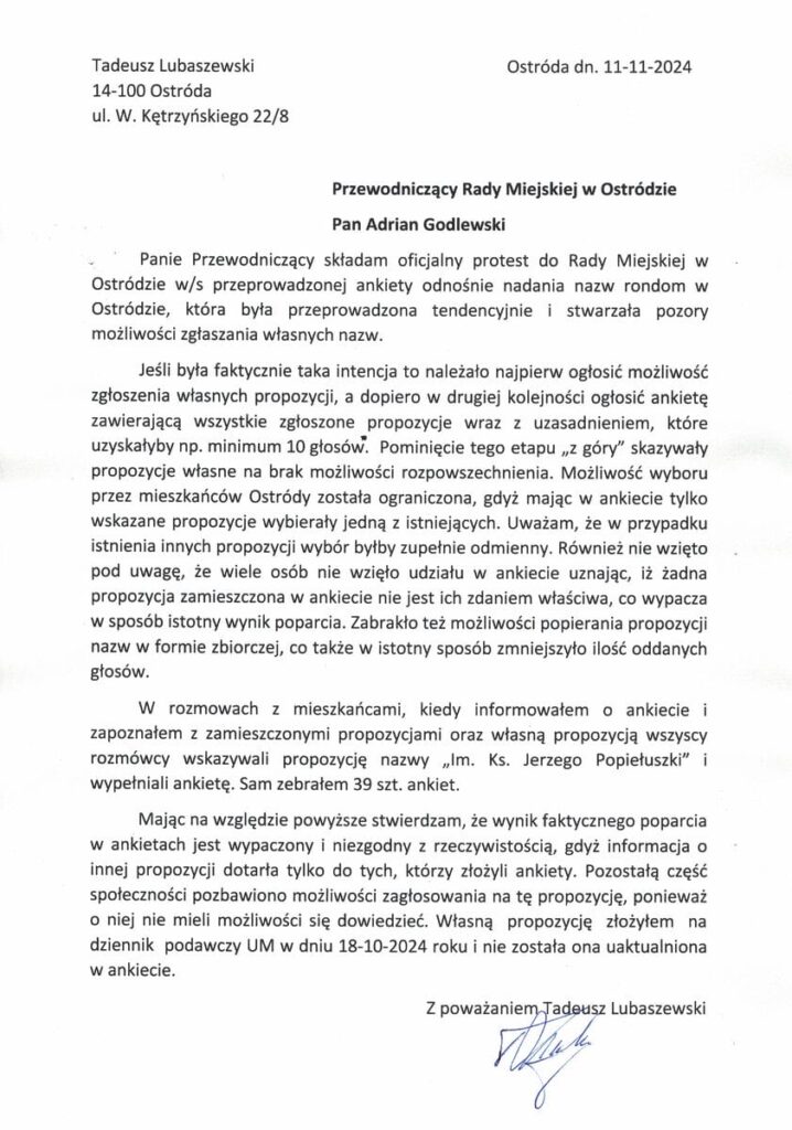 Jest raport. Nie bez protestu, ale przejedziemy Rondem Reformacji i Weteranów Misji Zagranicznych 3 Rondo Skan Protest