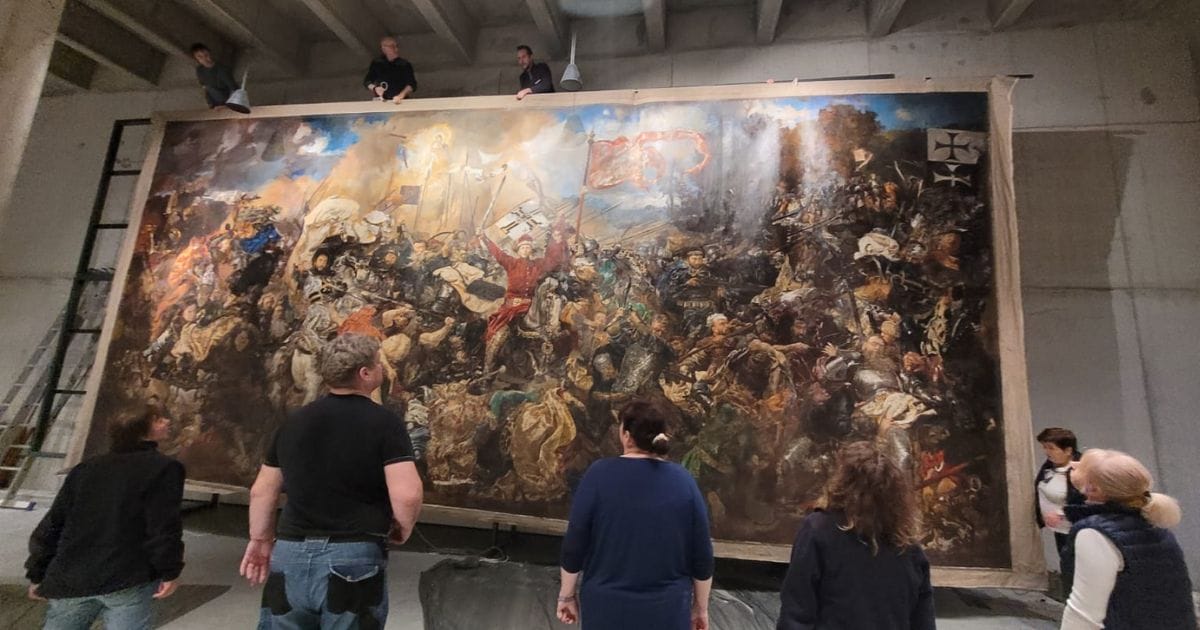 Skopiował dzieło Jana Matejki. Efekty zobaczymy w Muzeum Bitwy pod Grunwaldem 1 Matejko Grunwald Czolo