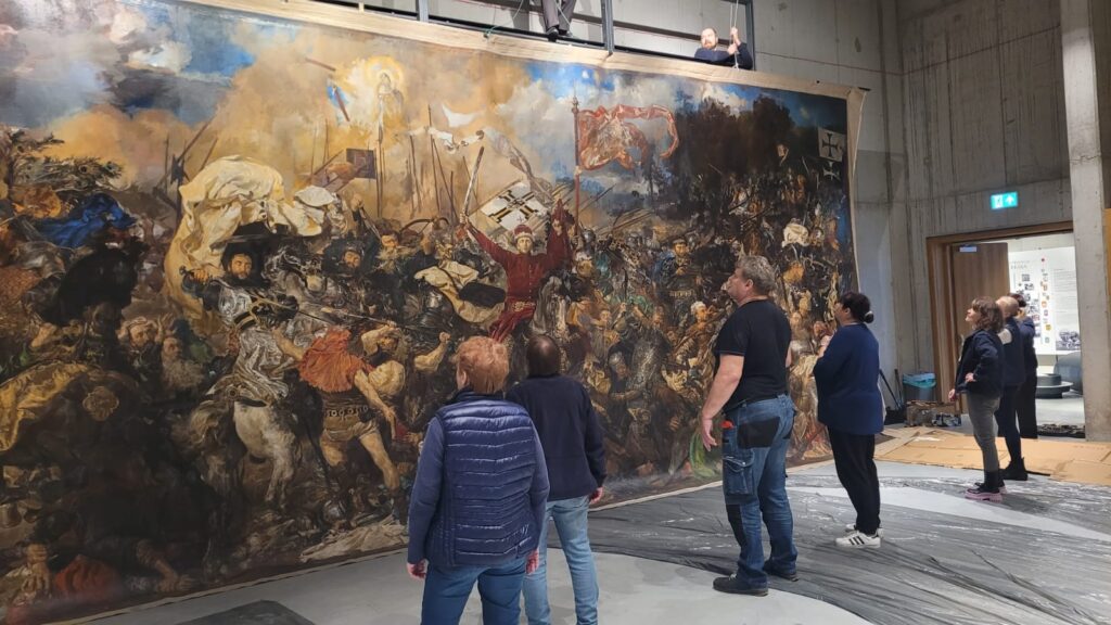 Skopiował dzieło Jana Matejki. Efekty zobaczymy w Muzeum Bitwy pod Grunwaldem 5 Obraz Muzeum Bitwy Pod Grunwaldem 1
