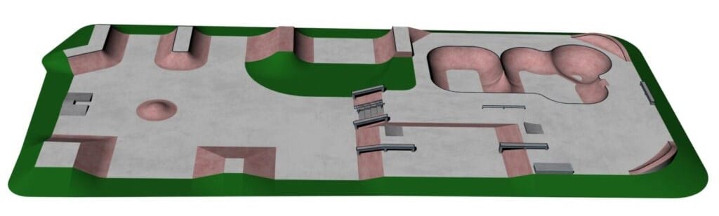 Koniec jeżdżenia na BMXie po parkingach! Miasto dostało dotację na budowę skate parku 2 Skate Park Mniejszy