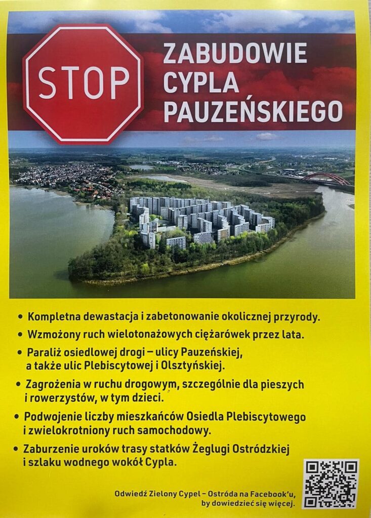 Wyrok sądu w sprawie Cypla Pauzeńskiego. Deweloper może budować 2 Ulotka Cypel