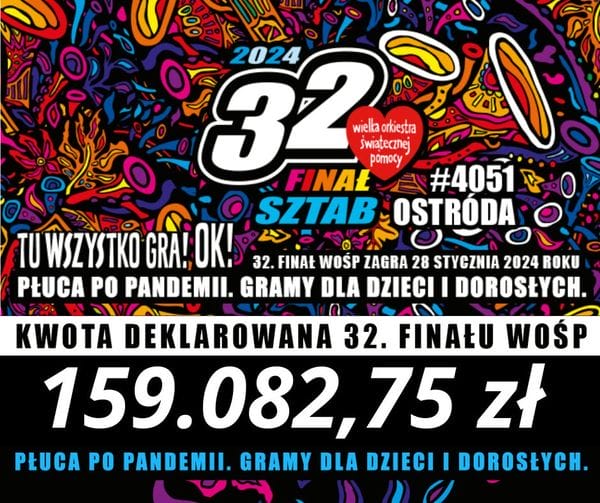 Ostróda zagra z Jurkiem Owsiakiem. Miejski sztab WOŚP już zarejestrowany 2 Wosp 32 Rekord Lokal