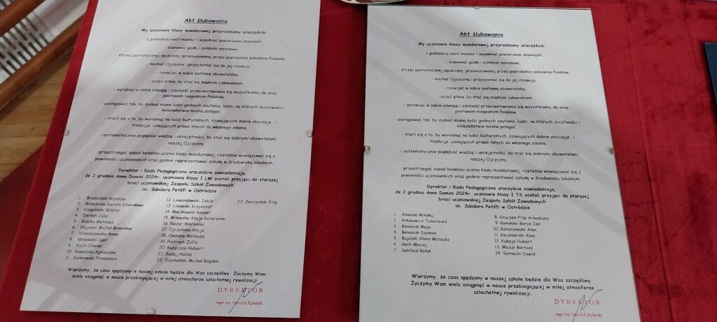 Slubowanie Mundurowki Ekonomik 2