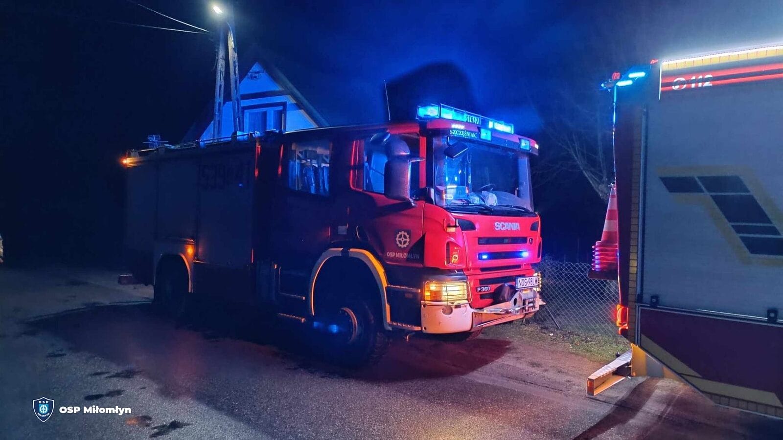 Pożar sadzy w przewodzie kominowym na ul. Długiej w Liwie 1 474378240 1042553897899371 2490320916421643767 N