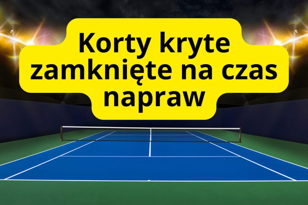Ostróda: Korty kryte przy ul. 3 Maja zamknięte na czas napraw 13 Korty kryte zamkniete na czas napraw