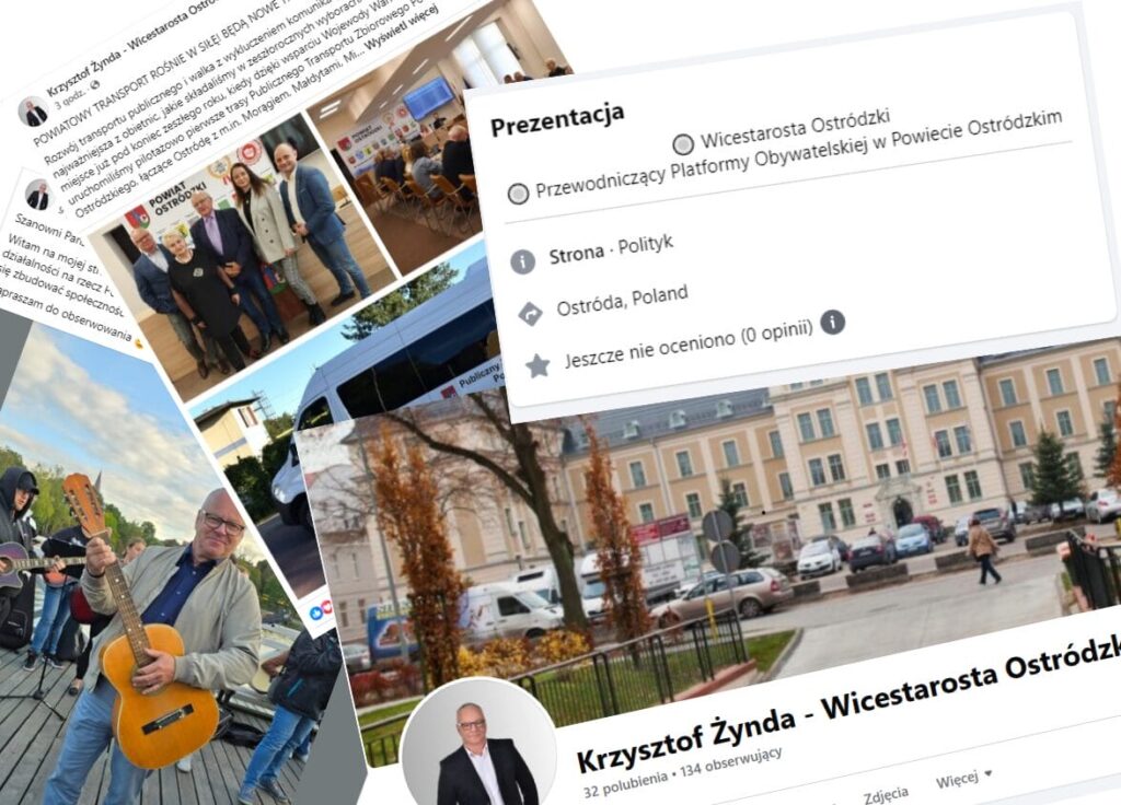 'Żynda nadaje!' Wicestarosta wkracza z oficjalną stroną na Facebooka – czy zapowiada się internetowa rewolucja? Czy burmistrz Dąbrowski powinien obawiać się konkurencji? 14 Krzysztof Zynda