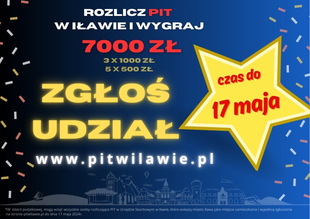 Rozlicz PIT w Ostródzie i wygraj nagrody! Burmistrz planuje wprowadzenie loterii 2 Details 1715053029 Eve 1714991611Kopia Kopia Kopia Kopia Rozlicz Pit W Ilawie 5