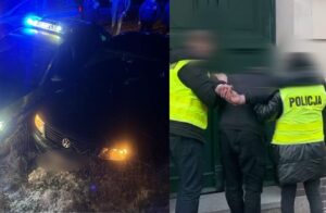 Dwa zdarzenia łączy jedna osoba: śmiertelne potrącenie w Piławkach i brawurowy pościg pod Ostródą 19 Poscig Pilawki
