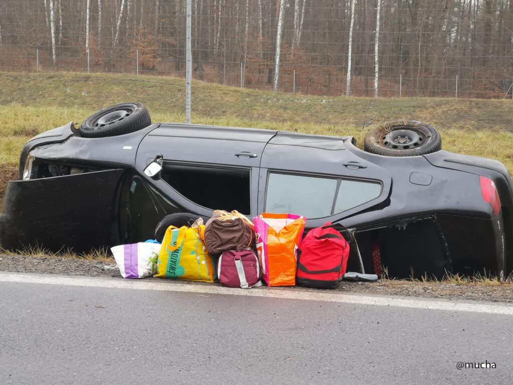 Wypadek Rychnowska Wola 18 01 2025 10 1