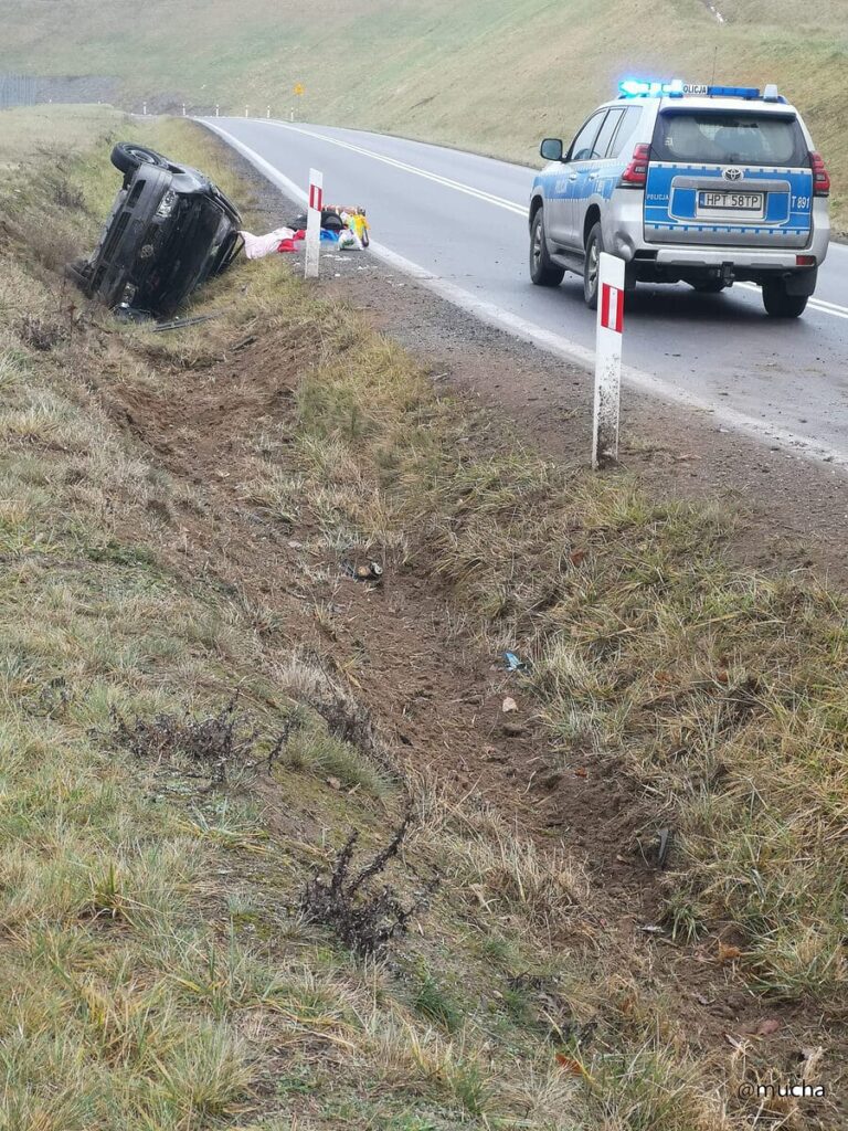 Wypadek Rychnowska Wola 18 01 2025 13